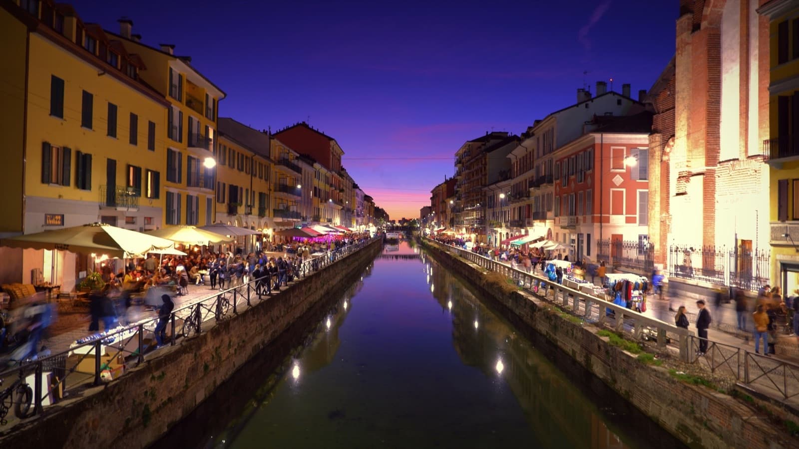 Canales del Naviglio Grande en Milán