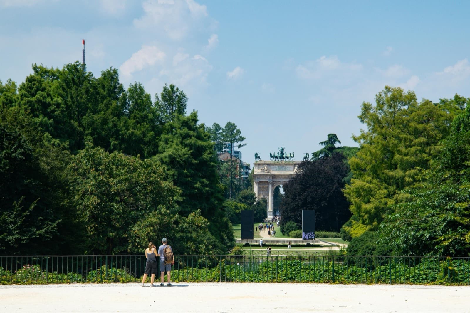 Parco Sempione detrás del Castello Sforzesco