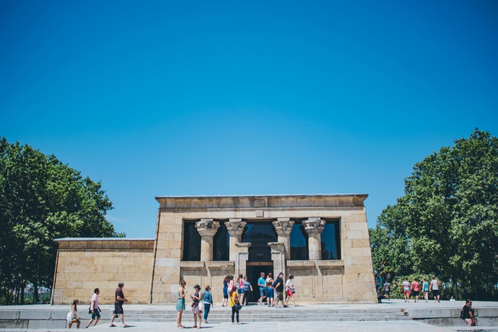Templo de Debod al atardecer