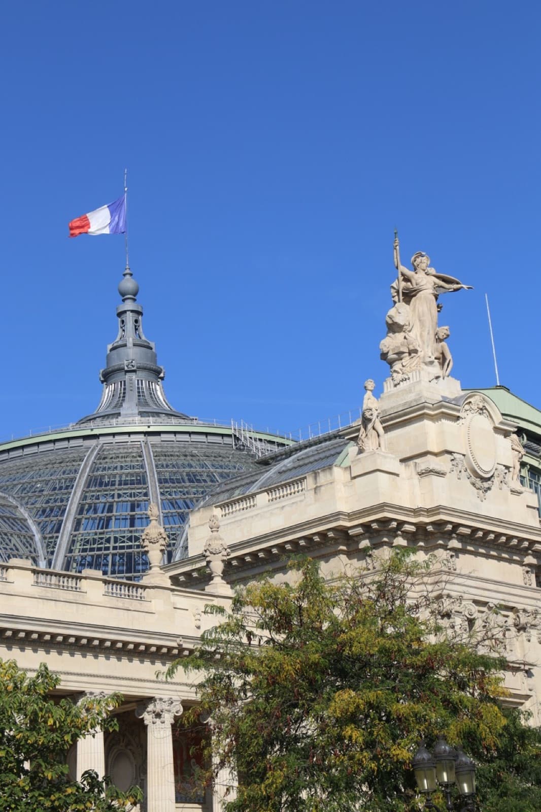 Grand Palais y Petit Palais en los Campos Elíseos